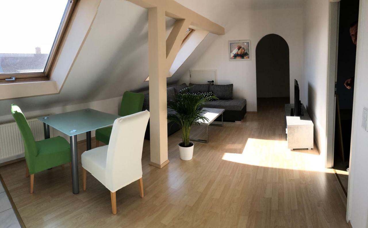 Kuschelige Dachgeschosswohnung Am Clarapark Leipzig Exterior foto